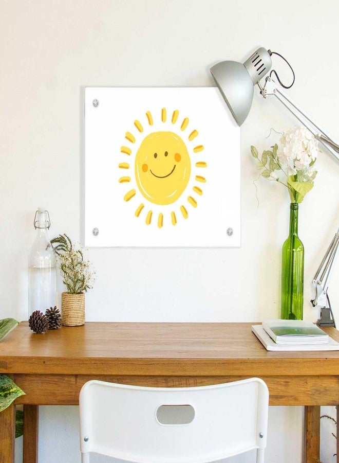 TORASO لوح زجاجي أبيض قابل للمسح الجاف للجدار، لوح زجاجي أبيض غير مغناطيسي، لوح زجاجي صغير مقاس 11.8 بوصة × 15.7 بوصة للمنزل والمطبخ والمكتب، بدون إطار (BB-WH-3040) - Image 5